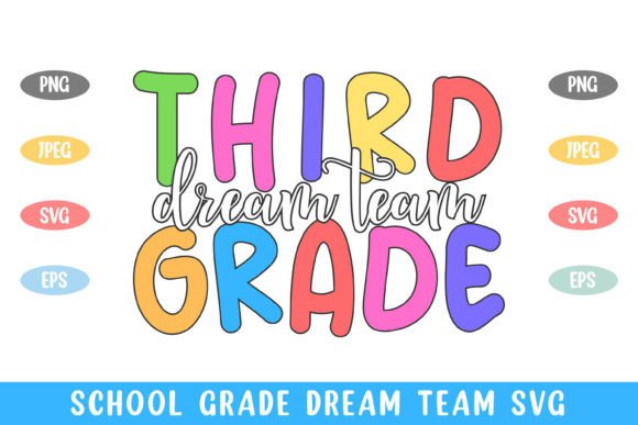 3rd Grade Dream Team School Embroidery