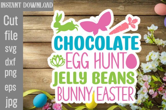 Chocolate Egg Hunt Jelly Beans Bunny Easter