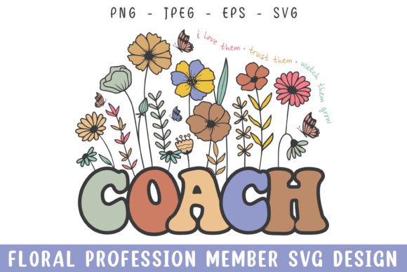Floral Coach Vintage Flower Profession