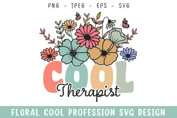Floral Cool Therapist: A Vintage, Colorful Embroidery Gem