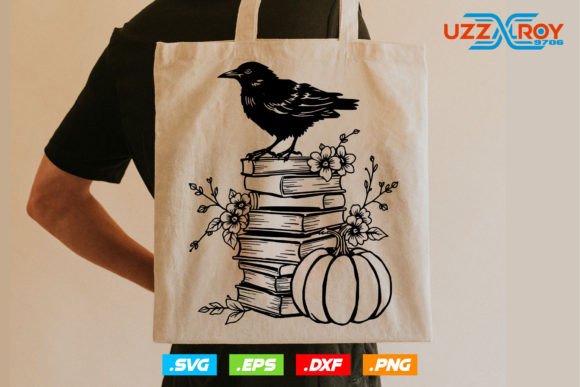 Halloween Book Lover SVG: A Spooky, Literary Embroidery Design