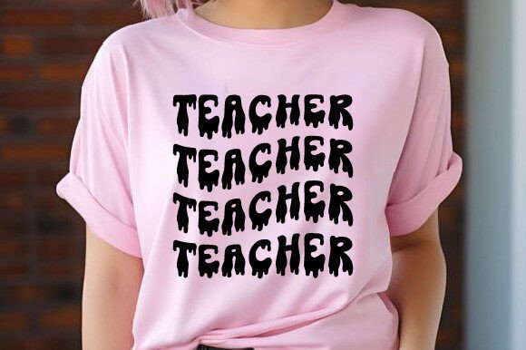 Retro Halloween Teacher SVG PNG T-shirt
