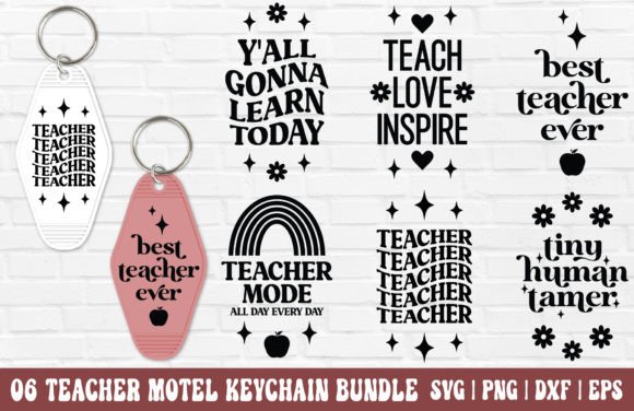 Teacher Motel Keychain SVG Bundle: A Designer's Take