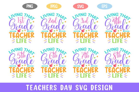 Teachers Day Teacher Life Svg Bundle